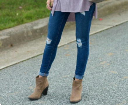 How To Wear Ankle Boots With Jeans as an Older Woman
