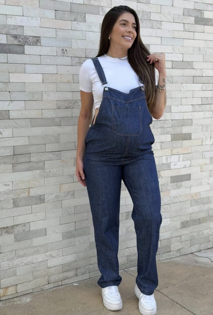 Denim overalls for antenatal 