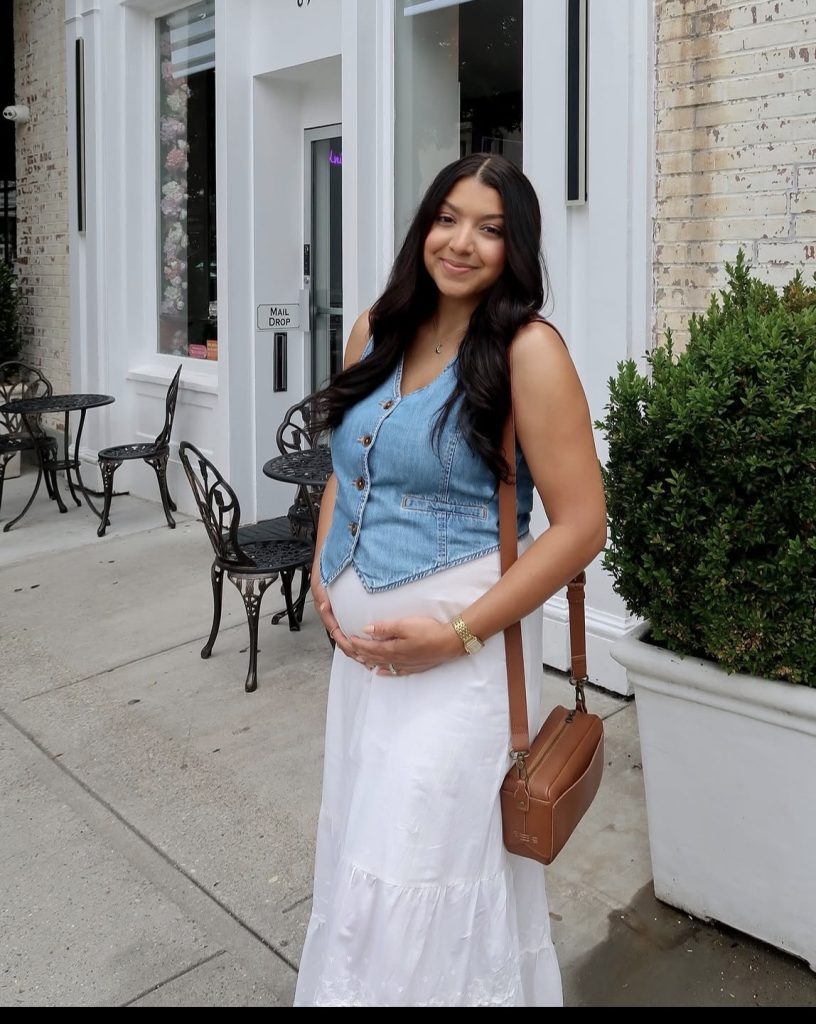 Maxi Skirt + Fitted Tee + Denim Jacket