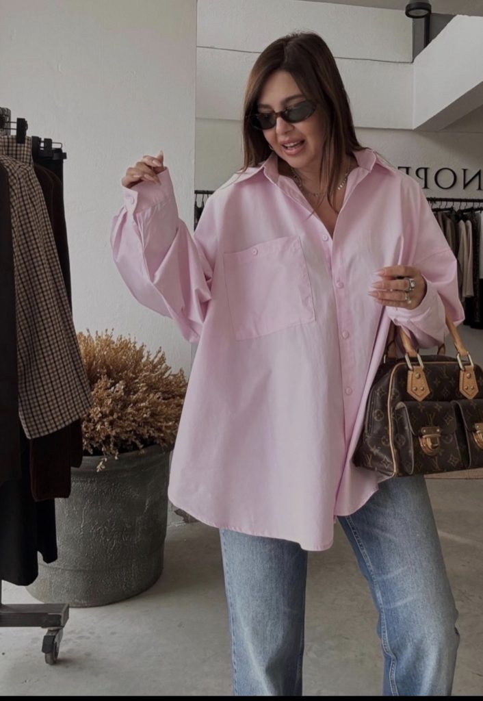 Oversized button down shirt
