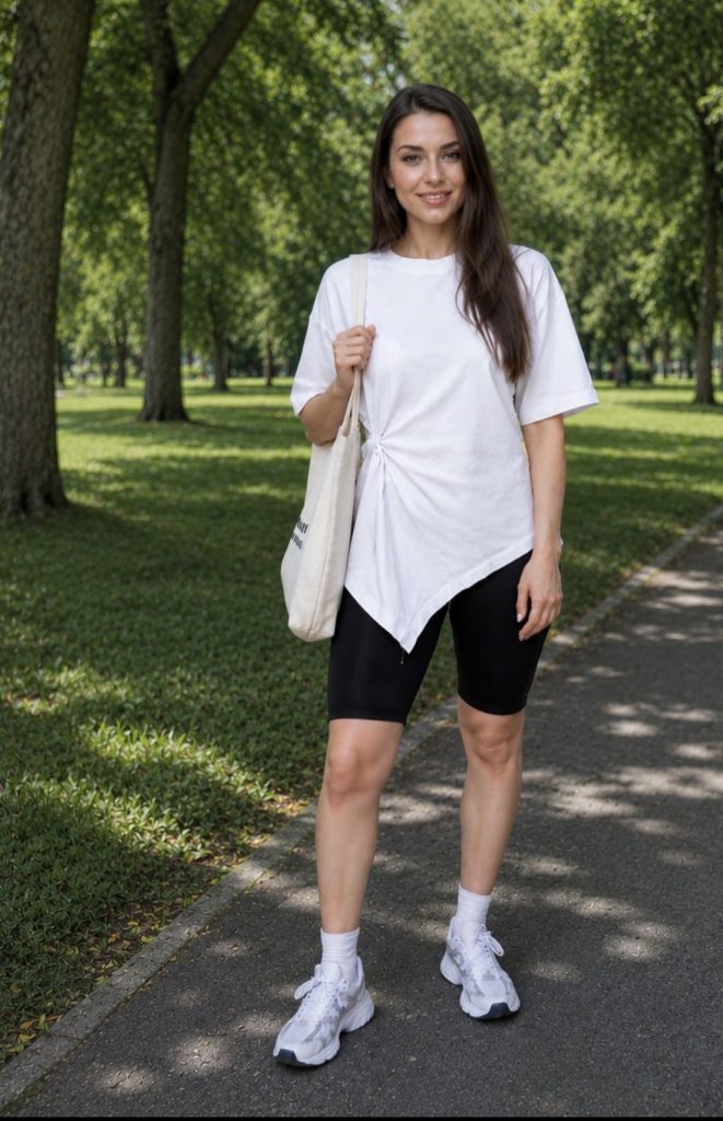 Bike Shorts Under Oversized Tees