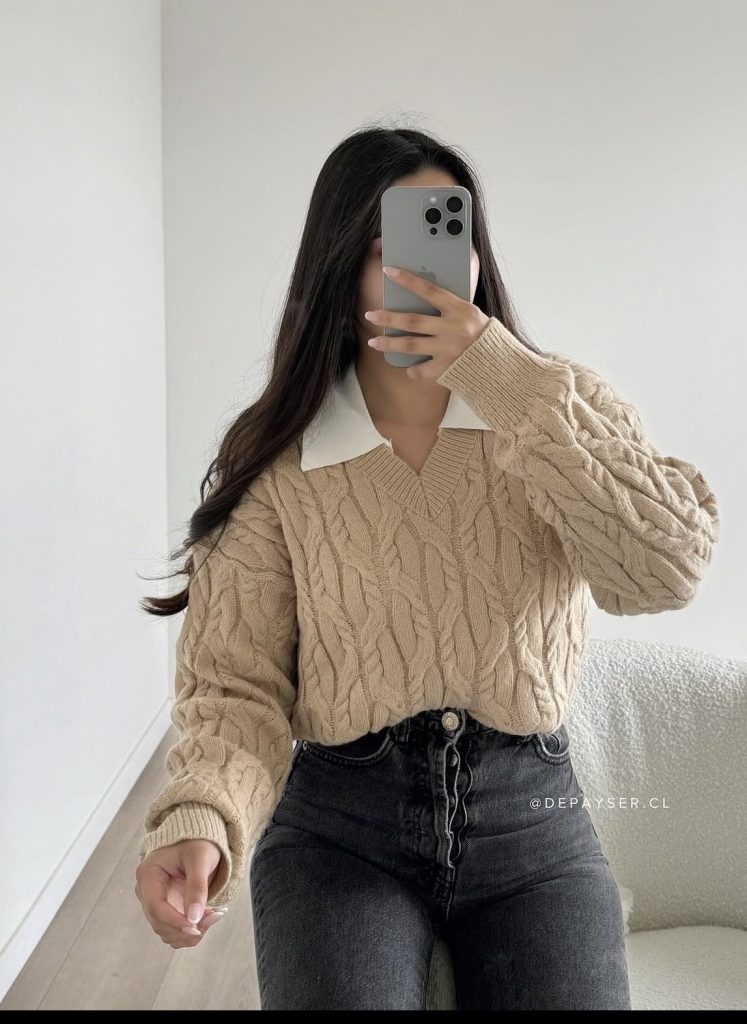 V-neck sweater