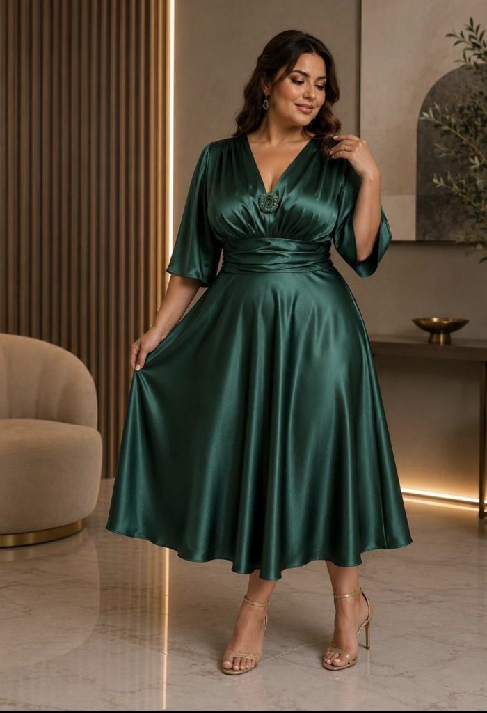 Satin slip dress