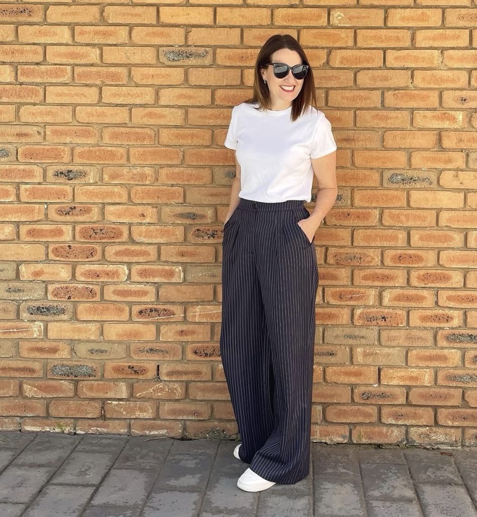 White Sneaker Outfits for Women Over 50 