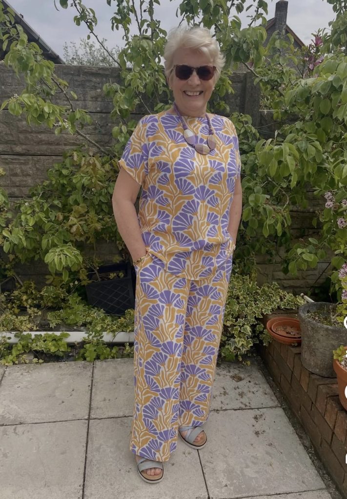 Two-Piece Set in a Bold Print