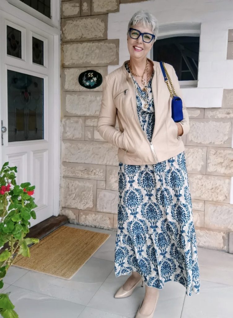 Flowy Maxi Dress with a Statement Cardigan