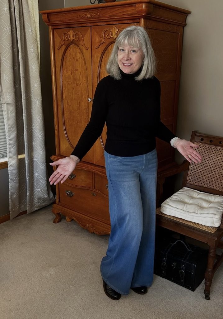 Wide-Leg Trousers and Turtleneck