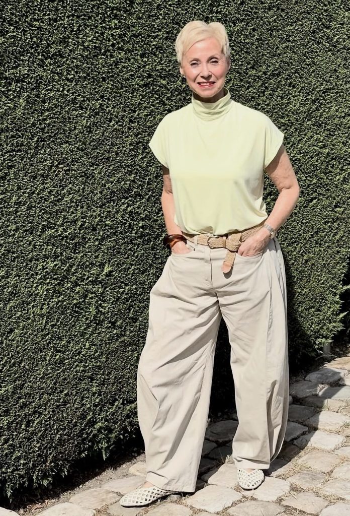 Wide-Leg Trousers and a Fitted Top