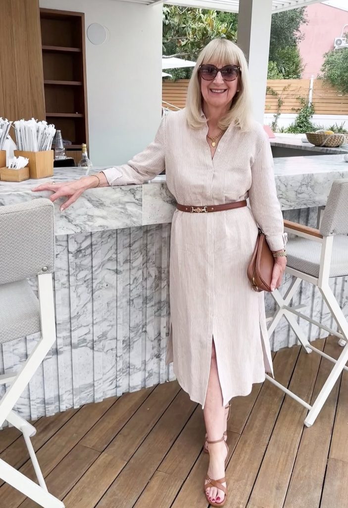 City Explorer: A Shirt Dress and Flat Sandals