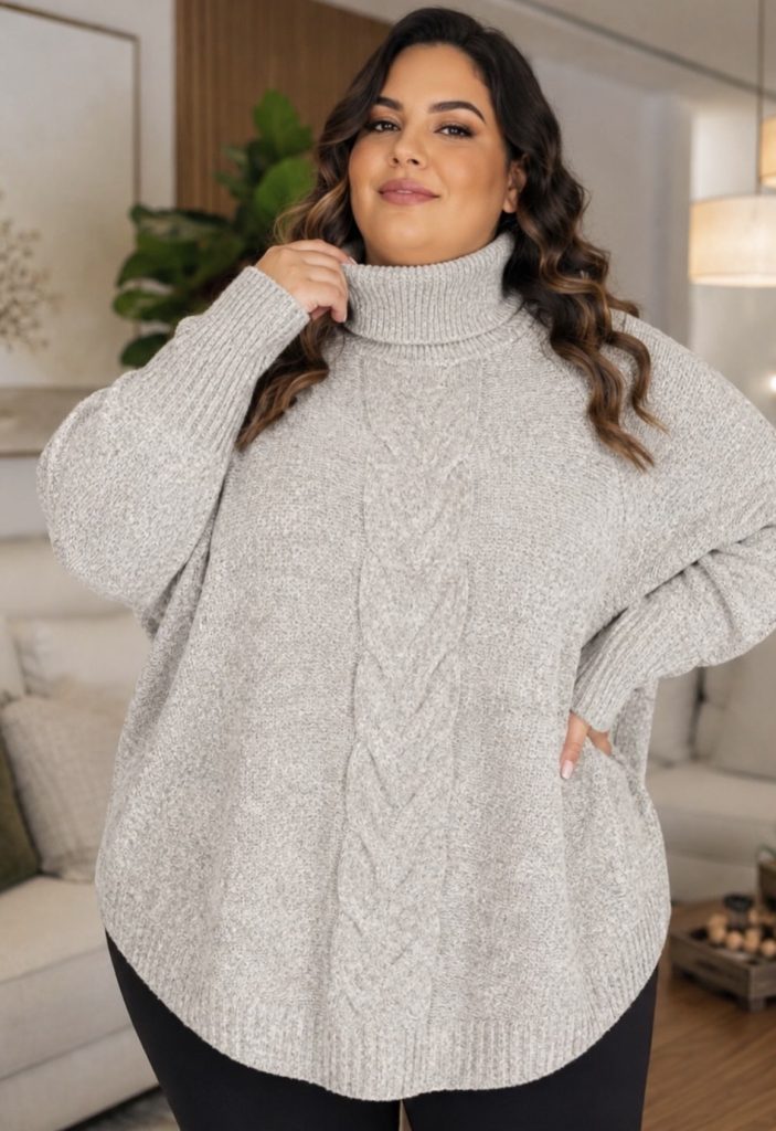 Oversized Sweater + High-Waisted Leggings + Ankle Boots