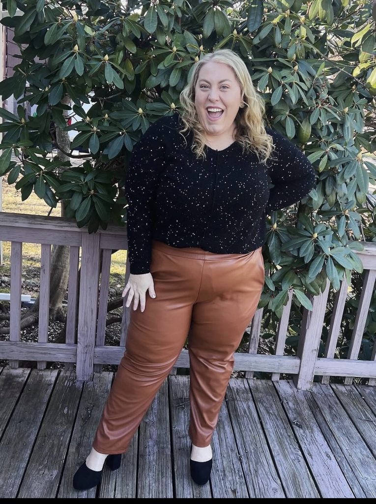 Faux Leather Pants with a Bodysuit