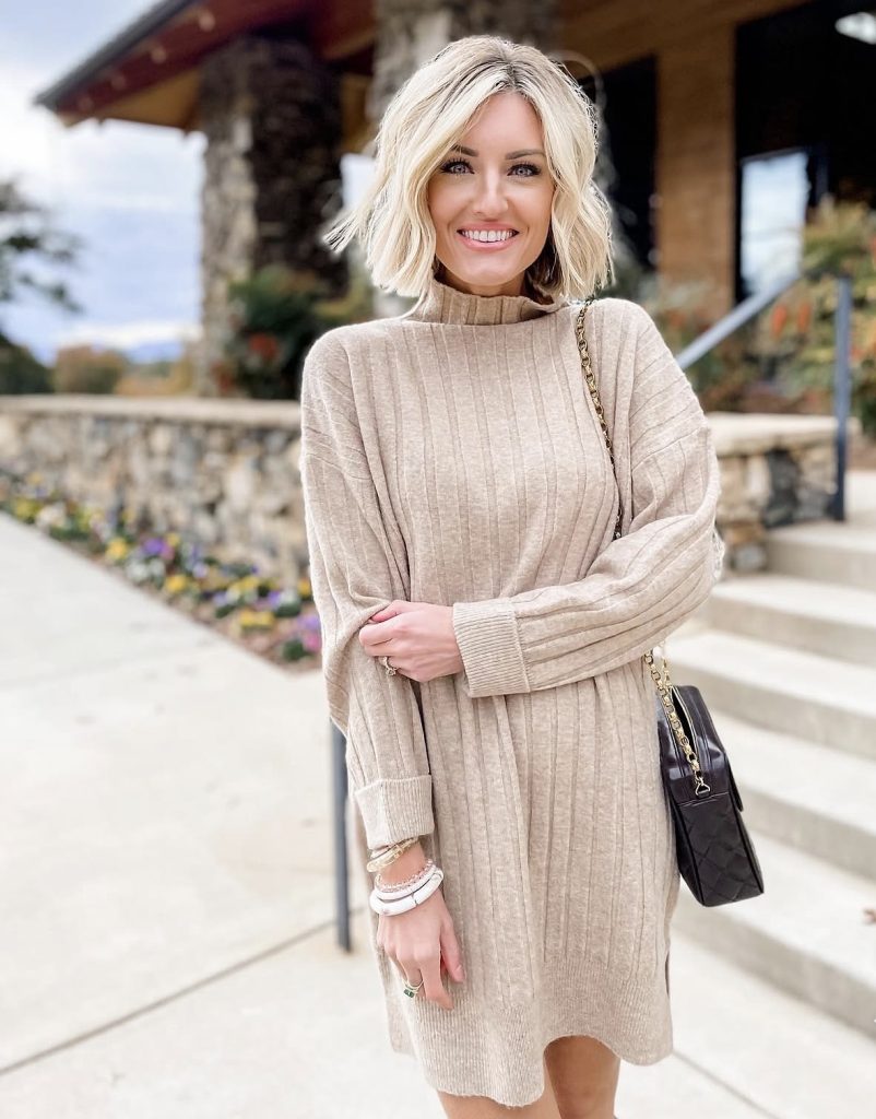 Long-Sleeve Sweater Dress
